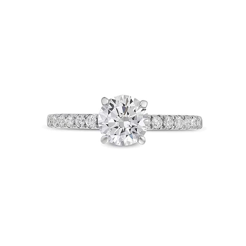 1.2 CT. TW Diamond Engagement Ring in 14K White Gold