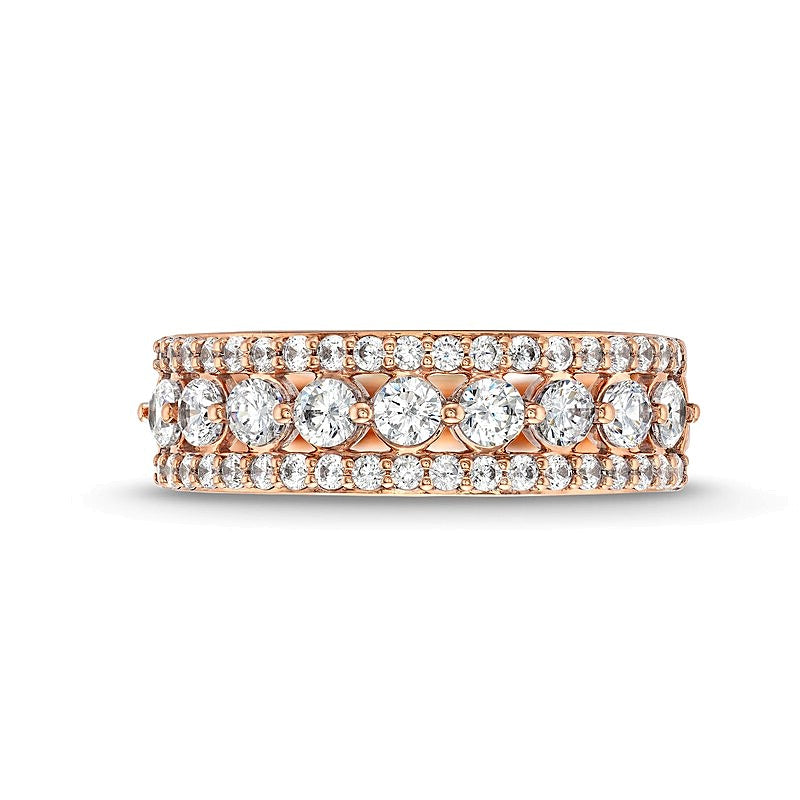 1.0 CT. TW Diamond Edge Band in 10K Rose Gold