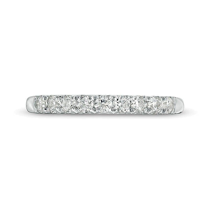 0.38 CT. TW Diamond Nine Stone Anniversary Band in 10K White Gold