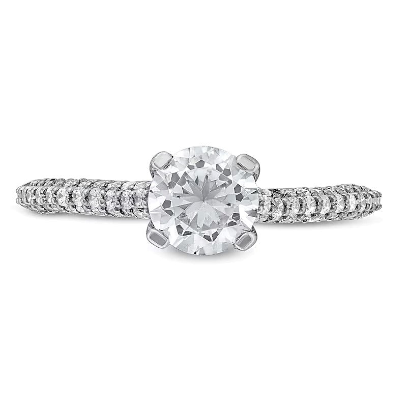 1.38 CT. TW Diamond Engagement Ring in 14K White Gold