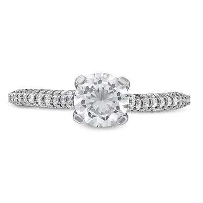 1.38 CT. TW Diamond Engagement Ring in 14K White Gold