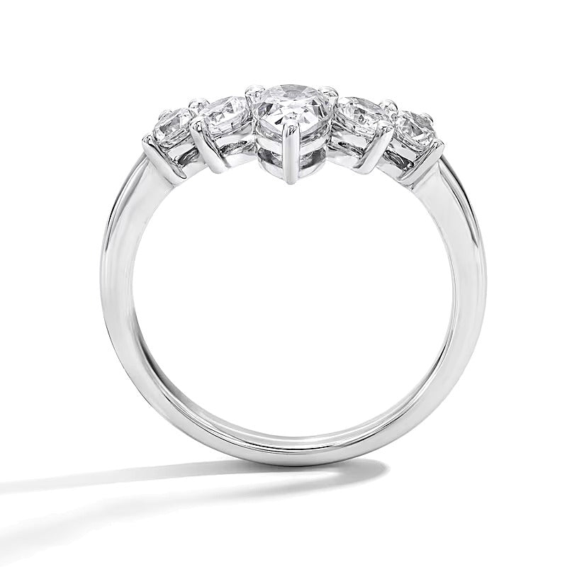 1.0 CT. TW Pear-Shaped Lab-Grown Diamond Solitaire Enhancer Ring in 14K White Gold (F/VS2)