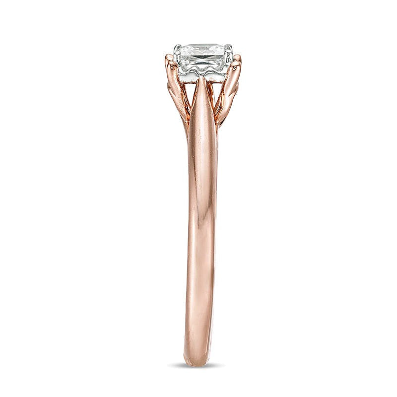 0.38 CT. Princess-Cut Diamond Solitaire Engagement Ring in 10K Rose Gold