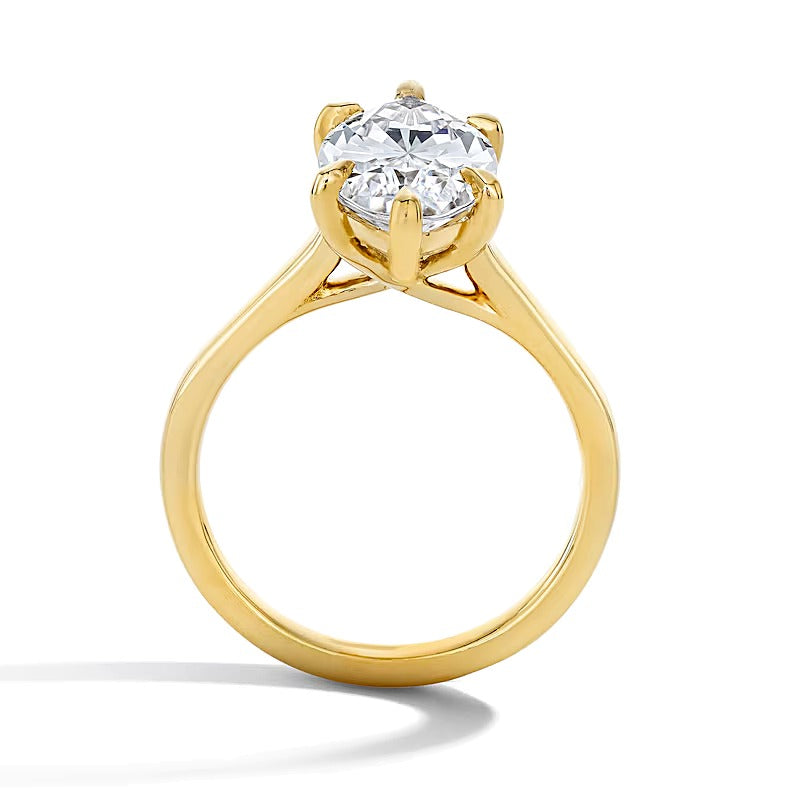 4.0 CT. TW Lab-Grown Diamond Marquise-Cut Solitaire Engagement Ring in 14K Gold (F/VS2)