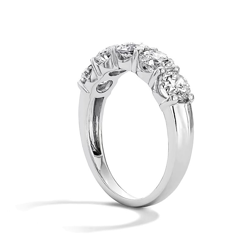 2.0 CT. TW Lab-Grown Diamond Five-Stone Anniversary Band in 10K White Gold (F/VS2)