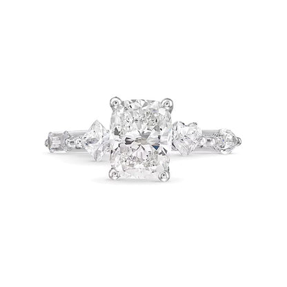 3.0 CT. TW Multi-Shaped Lab-Grown Diamond Engagement Ring in 14K White Gold (F/VS2)