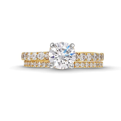 1.75 CT. TW Lab-Grown Diamond Bridal Set in 14K Gold (F/SI2)