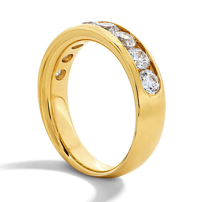 2.0 CT. TW Lab-Grown Diamond Channel-Set Band in 10K Gold (F/VS2)