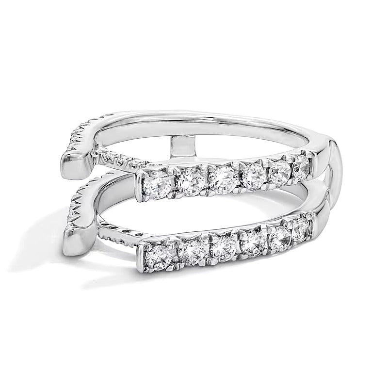 1.5 CT. TW Lab-Grown Diamond Solitaire Enhancer Ring in 14K White Gold (F/VS2)