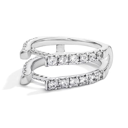 1.5 CT. TW Lab-Grown Diamond Solitaire Enhancer Ring in 14K White Gold (F/VS2)