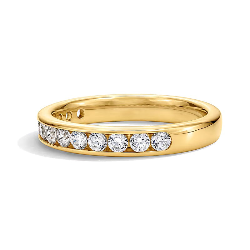 0.75 CT. TW Lab-Grown Diamond Channel-Set Anniversary Band in 10K Gold (F/VS2)