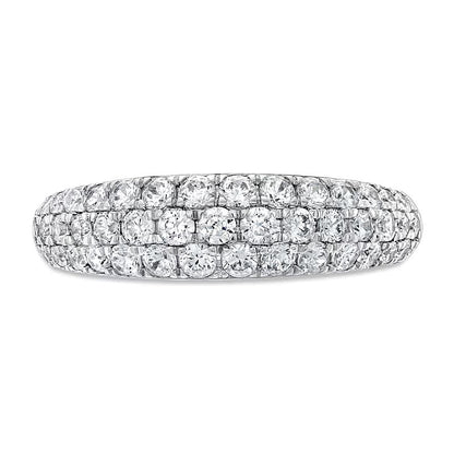 1.0 CT. TW Diamond Multi-Row Band in Platinum