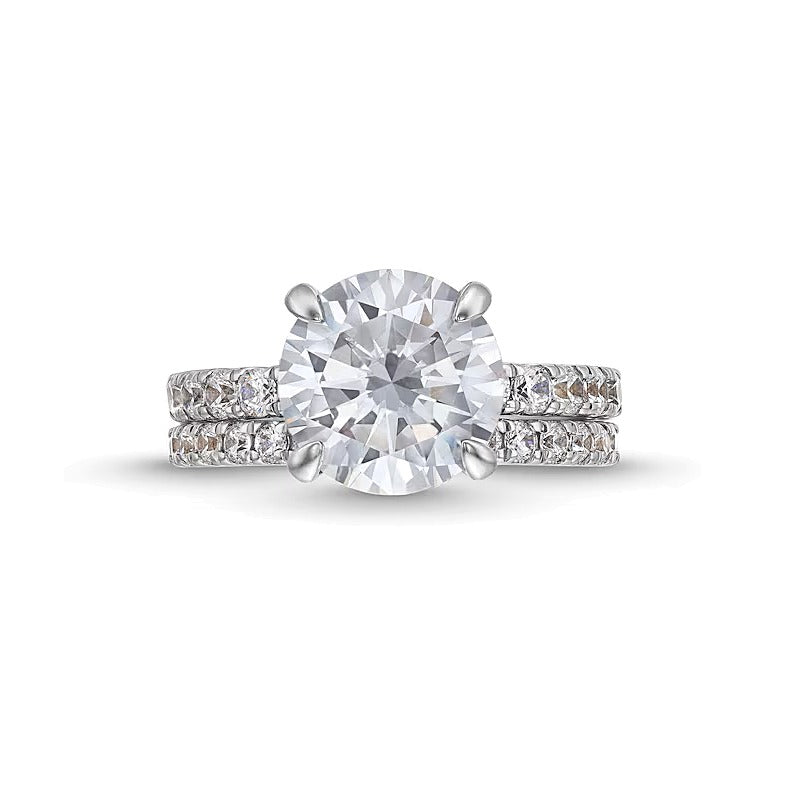 5.25 CT. TW Lab-Grown Diamond Bridal Set in 14K White Gold (I/SI2)