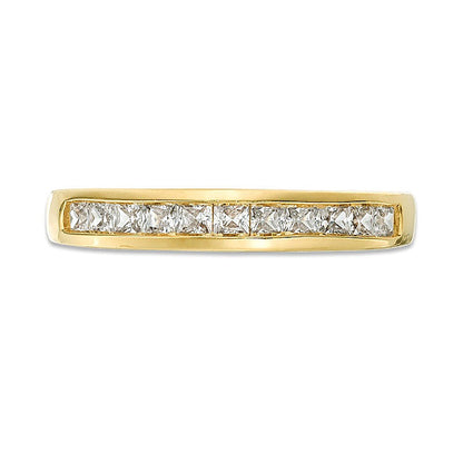 0.63 CT. TW Princess-Cut Diamond Wedding Band in 10K Gold