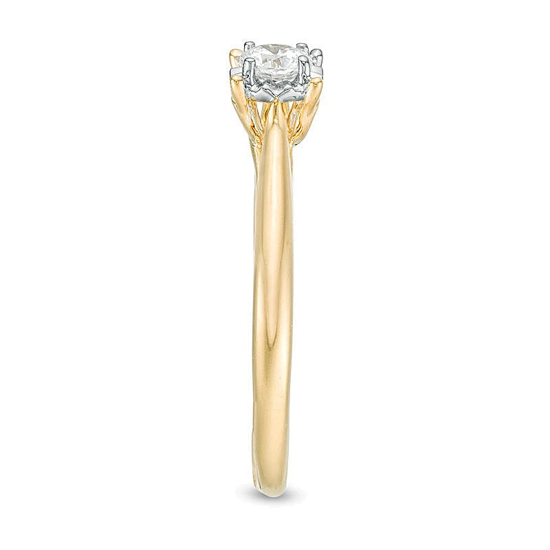 0.38 CT. Diamond Solitaire Engagement Ring in 10K Gold