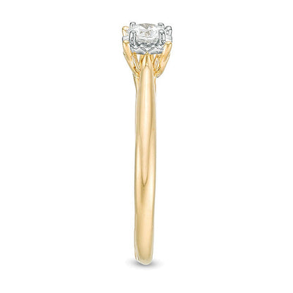 0.38 CT. Diamond Solitaire Engagement Ring in 10K Gold