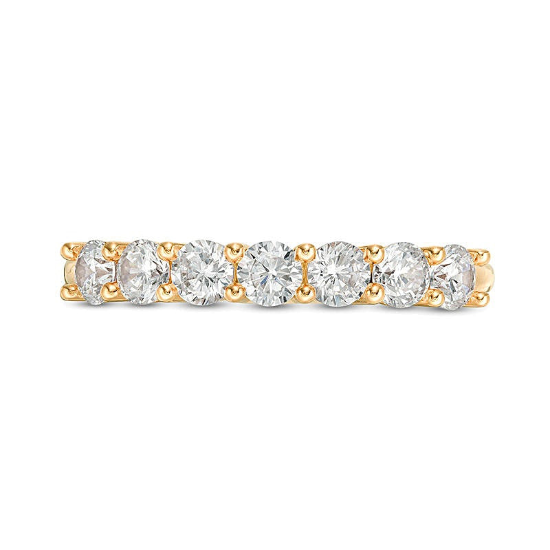 0.75 CT. TW Diamond Seven Stone Anniversary Band in 10K Gold
