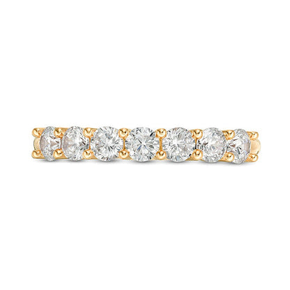 0.75 CT. TW Diamond Seven Stone Anniversary Band in 10K Gold