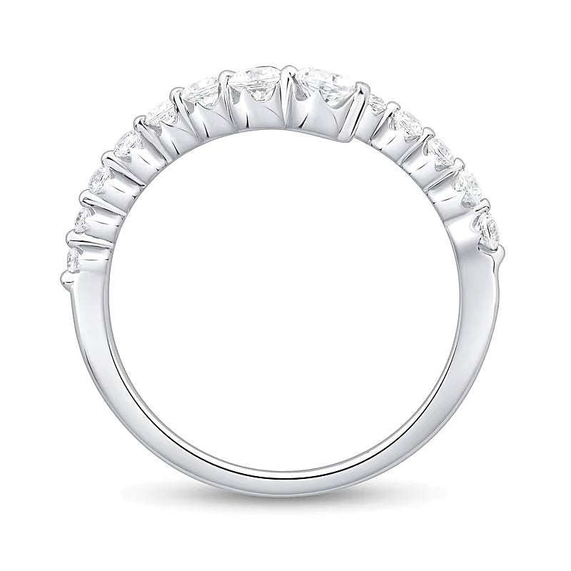 0.5 CT. TW Lab-Grown Diamond Bypass Ring in 10K White Gold (F/VS2)