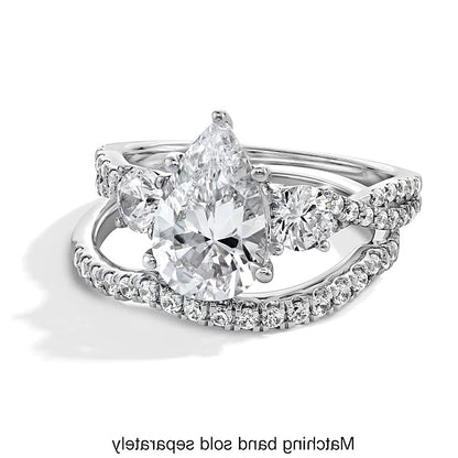 0.25 CT. TW Lab-Grown Diamond Contour Band in 14K White Gold (F/SI2)