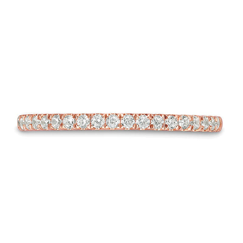 0.25 CT. TW Diamond Wedding Band in 10K Rose Gold