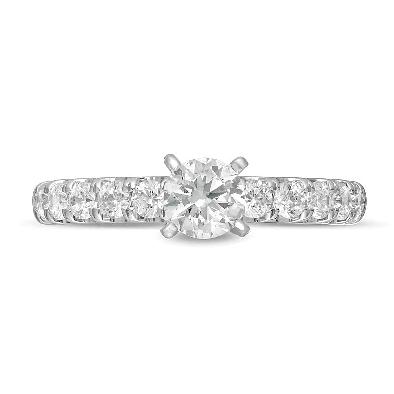 1.0 CT. TW Diamond Engagement Ring in 10K White Gold