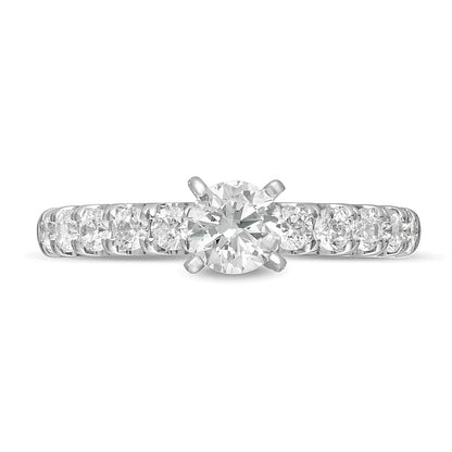 1.0 CT. TW Diamond Engagement Ring in 10K White Gold