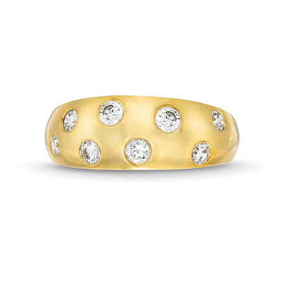 0.5 CT. TW Diamond Bubbles Band in 10K Gold