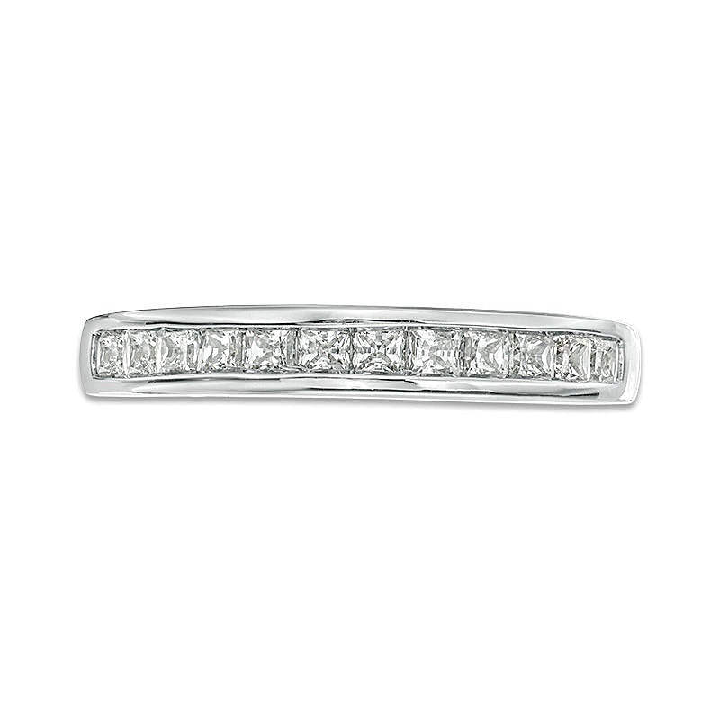 0.63 CT. TW Princess-Cut Diamond Wedding Band in 10K White Gold