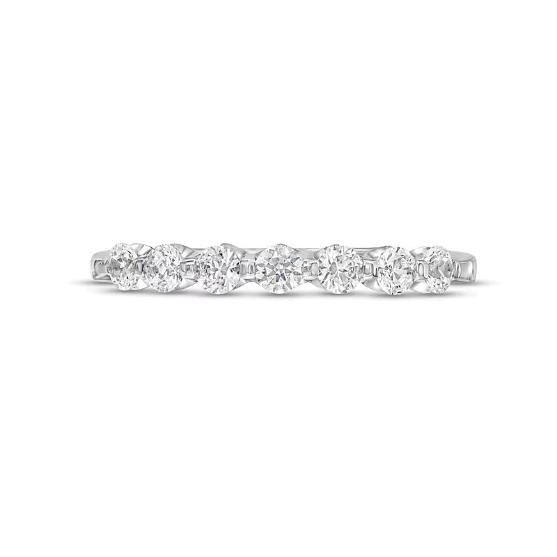 0.5 CT. TW Diamond Seven Stone Anniversary Band in 14K White Gold
