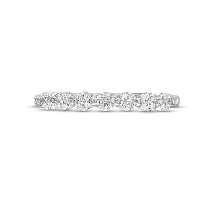 0.5 CT. TW Diamond Seven Stone Anniversary Band in 14K White Gold