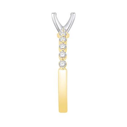0.33 CT. TW Diamond Vintage-Inspired Solitaire Semi Mount in 14K Gold