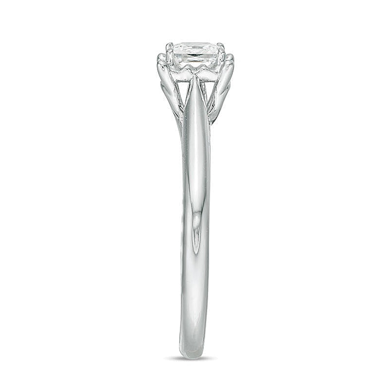 0.38 CT. Princess-Cut Diamond Solitaire Engagement Ring in 10K White Gold