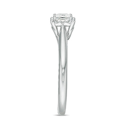 0.38 CT. Princess-Cut Diamond Solitaire Engagement Ring in 10K White Gold