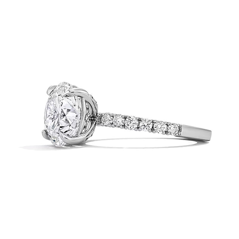 4.5 CT. TW Lab-Grown Diamond Engagement Ring in 14K White Gold (F/VS2)