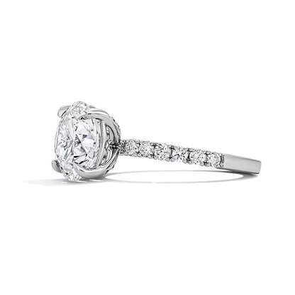 4.5 CT. TW Lab-Grown Diamond Engagement Ring in 14K White Gold (F/VS2)