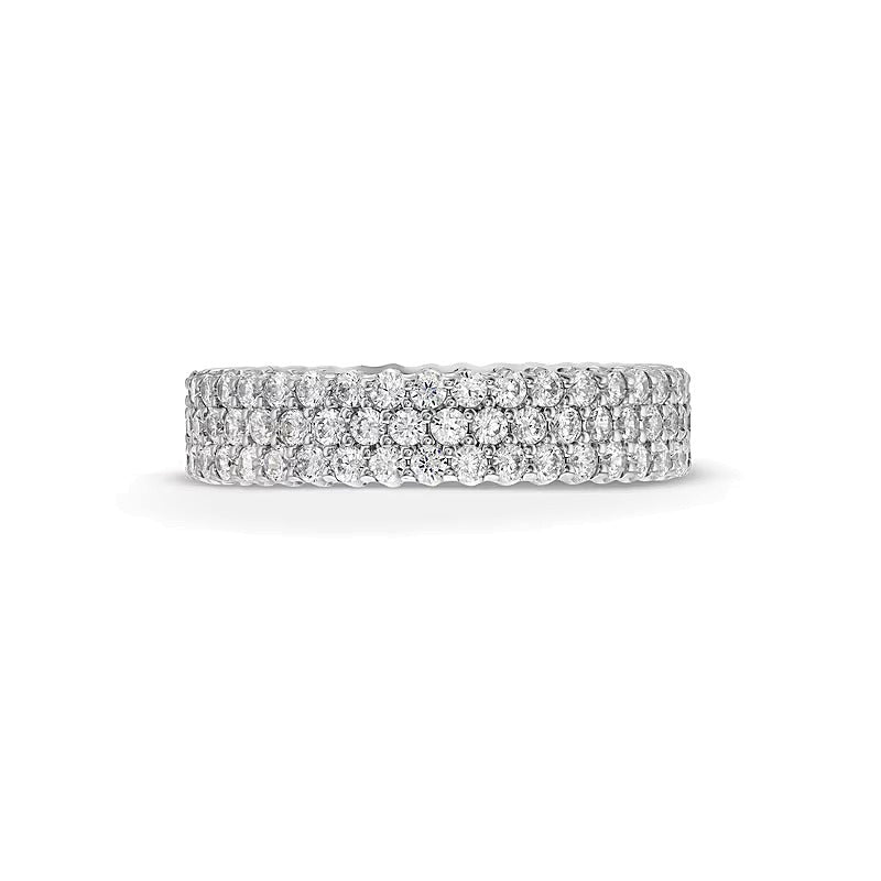 1.75 CT. TW Diamond Triple Row Eternity Band in 14K White Gold