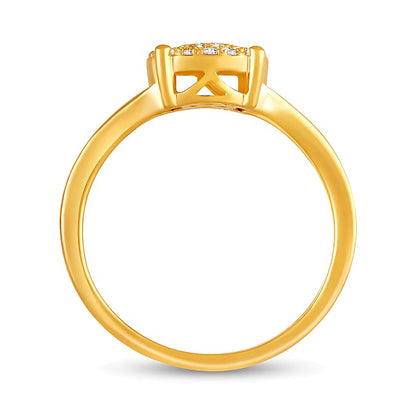 0.33 CT. TW Multi-Diamond Split Shank Ring in 10K Gold