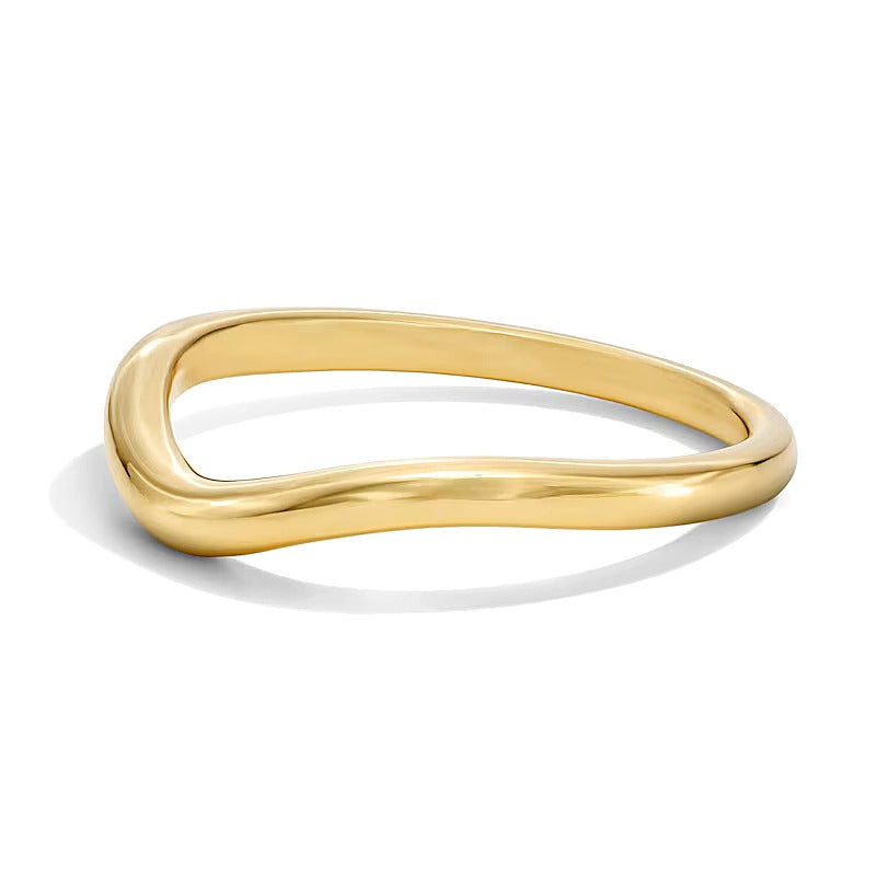 3.75mm Contour Wedding Band in 14K Gold