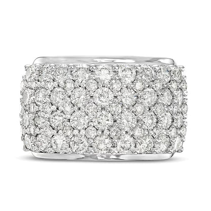 3.5 CT. TW Diamond Multi-Row Anniversary Band in 10K White Gold