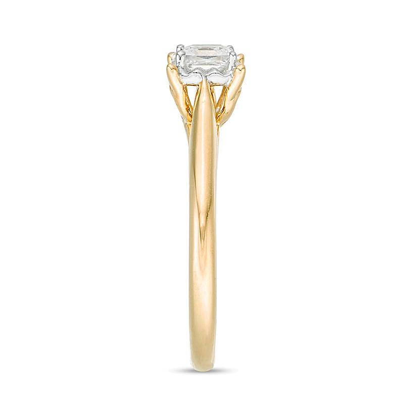 0.38 CT. Princess-Cut Diamond Solitaire Engagement Ring in 10K Gold