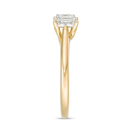 0.38 CT. Princess-Cut Diamond Solitaire Engagement Ring in 10K Gold