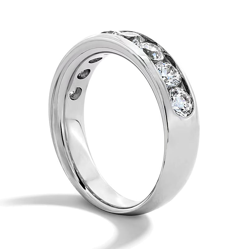 2.0 CT. TW Lab-Grown Diamond Channel-Set Band in 10K White Gold (F/VS2)
