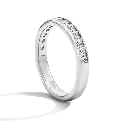 0.75 CT. TW Lab-Grown Diamond Channel-Set Anniversary Band in 10K White Gold (F/VS2)