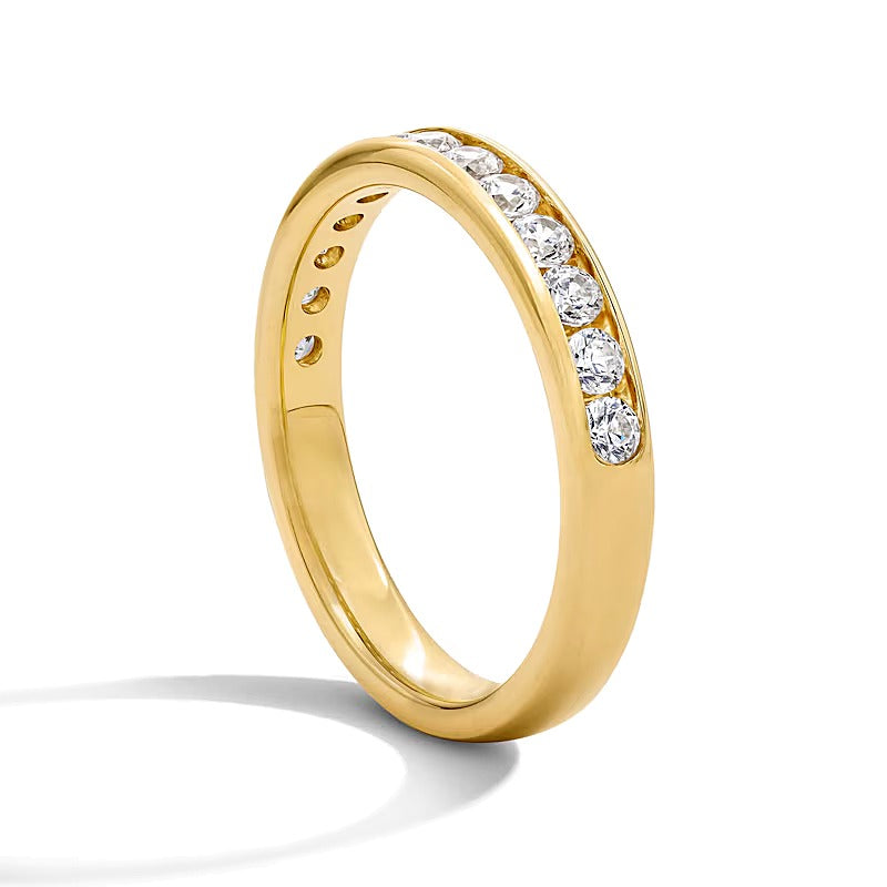 0.75 CT. TW Lab-Grown Diamond Channel-Set Anniversary Band in 10K Gold (F/VS2)
