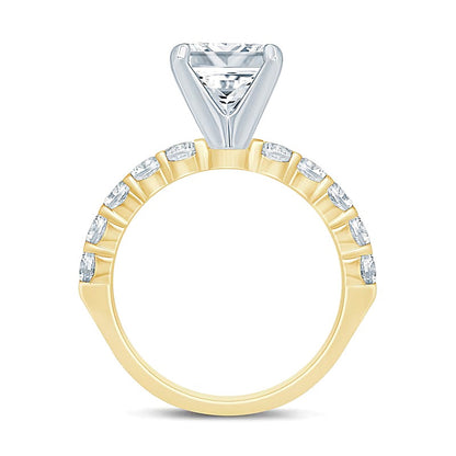 2.5 CT. TW Princess-Cut Diamond Engagement Ring in 14K Gold (I/I2)