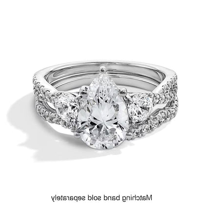 0.25 CT. TW Lab-Grown Diamond Contour Band in 14K White Gold (F/SI2)
