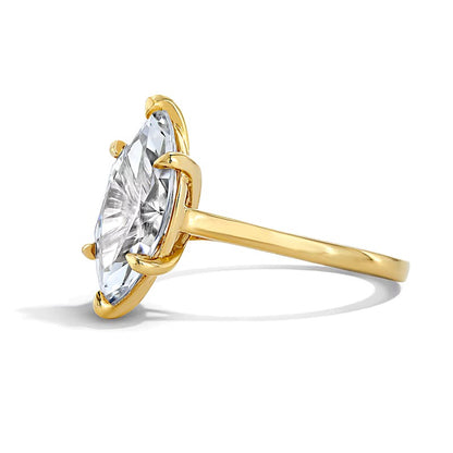 4.0 CT. TW Lab-Grown Diamond Marquise-Cut Solitaire Engagement Ring in 14K Gold (F/VS2)