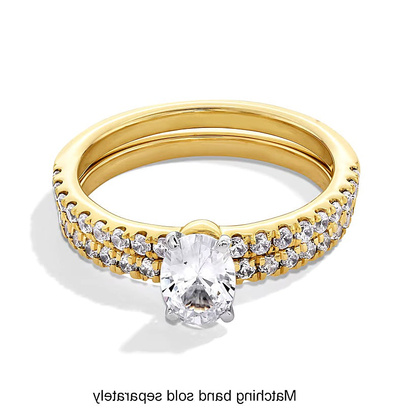 0.25 CT. TW Lab-Grown Diamond Contour Band in 14K Gold (F/SI2)