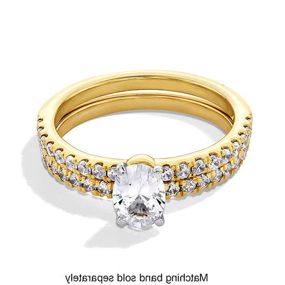 0.25 CT. TW Lab-Grown Diamond Contour Band in 14K Gold (F/SI2)